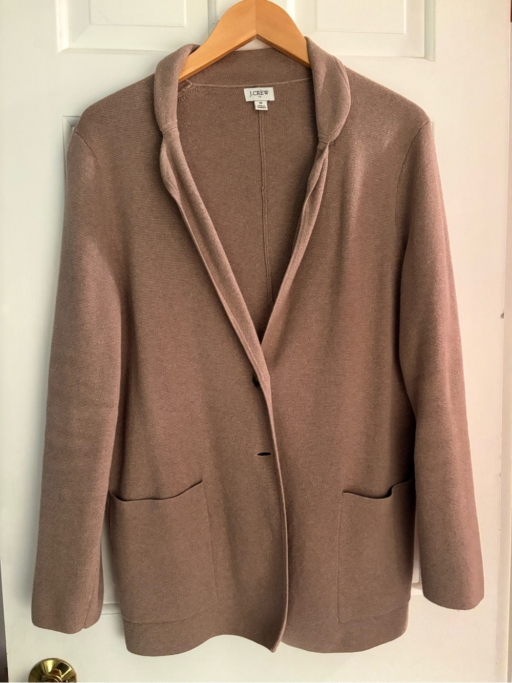 J. Crew Soft Taupe Knit Cardigan